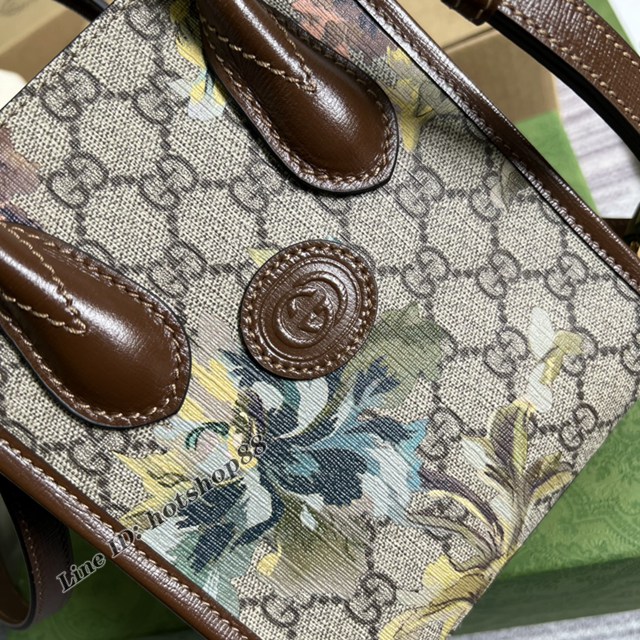 Gucci專櫃2022新顏色手機包 古馳GG Retro mini tote迷你小托特671623 gqy4355